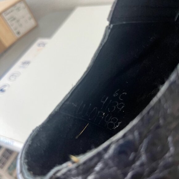 Rod Patrick Womens Pull on Shoes 6C Brown Caiman Exotic Western Boots Loafers - Picture 9 of 11